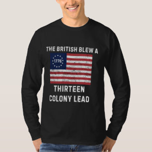 Britten bliezen 13 kolonie leiden 4 juli Betsy Ros T-shirt