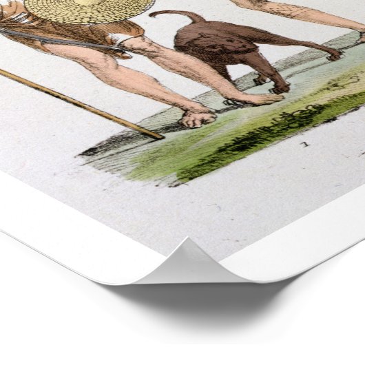 Britten, Caledoniërs en koningin Boadicea, bord 4 Poster (Hoek)