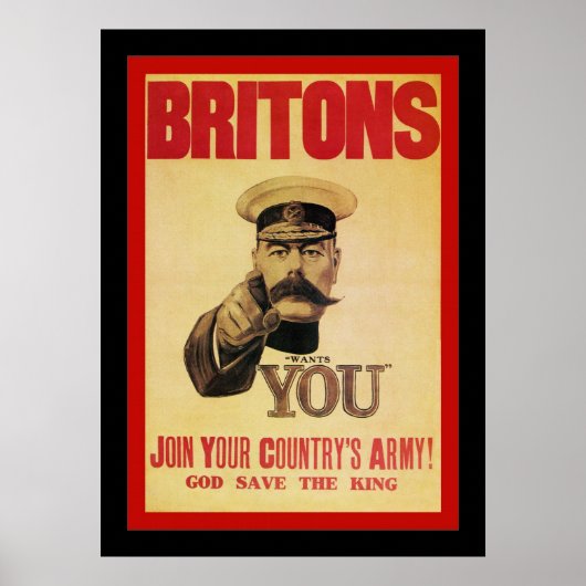 Britten ~ Doe mee met het leger van uw land! Poster (Voorkant)