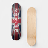 Britten houden kalm dragen oude school skateboard (Voorkant)