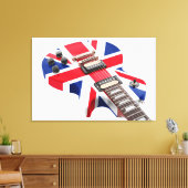 BRITTEN KOMEN GITAAR 24x36 Canvas Afdruk (Insitu (Woonkamer))