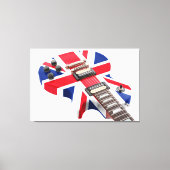 BRITTEN KOMEN GITAAR 32x48 Canvas Afdruk (Voorkant)