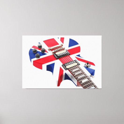 BRITTEN KOMEN GITAAR 40x60 Canvas Afdruk (Voorkant)