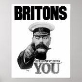 Britten Uw land heeft u nodig - Lord Kitchener Poster (Voorkant)