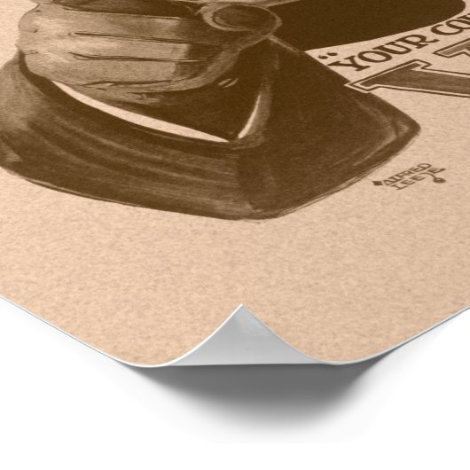 Britten Uw land heeft u nodig - Lord Kitchener Poster (Hoek)