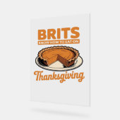 Britten Weten Hoe Te Eten Op Thanksgiving Oversize Acryl Bord (Hoek)