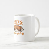 Britten Weten Hoe Te Eten Op Thanksgiving Oversize Koffiemok (Voorkant rechts)