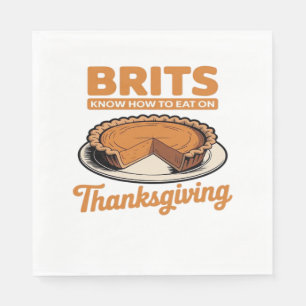 Britten Weten Hoe Te Eten Op Thanksgiving Oversize Servet