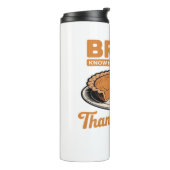 Britten Weten Hoe Te Eten Op Thanksgiving Oversize Thermosbeker (Gedraaid links)