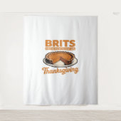 Britten Weten Hoe Te Eten Op Thanksgiving Oversize Wandkleed (Voorkant)