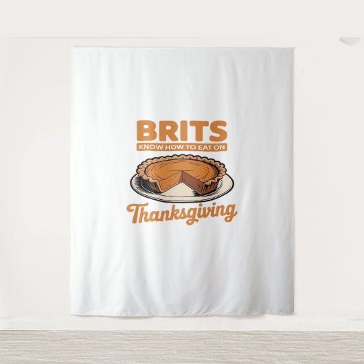 Britten Weten Hoe Te Eten Op Thanksgiving Oversize Wandkleed (Voorkant)