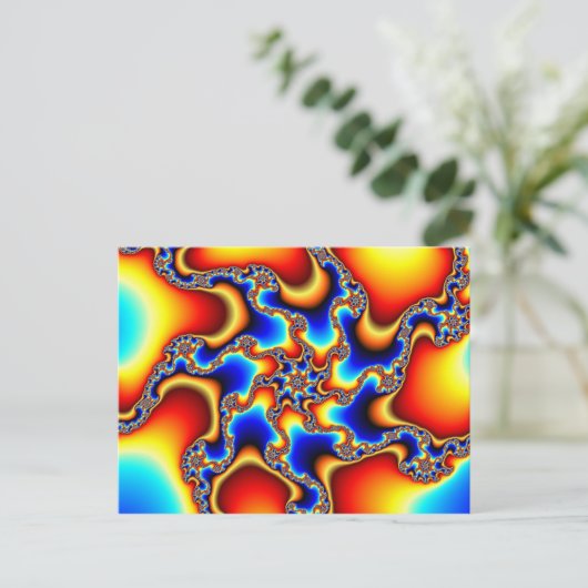 Brittle - Fractal Briefkaart (Staand voorkant)