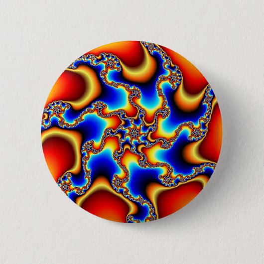 Brittle - Fractal Ronde Button 5,7 Cm (Voorkant)