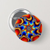 Brittle - Fractal Ronde Button 5,7 Cm (Voorkant /achterkant)