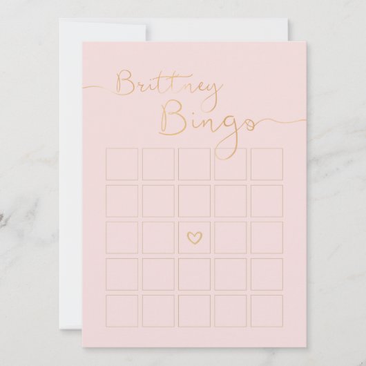 Brittney Bingo Kaart (Voorkant)