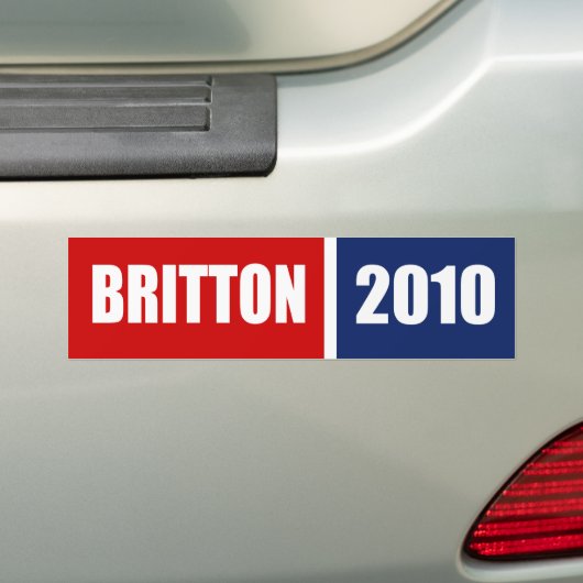 BRITTON 2010 BUMPERSTICKER (Op auto)