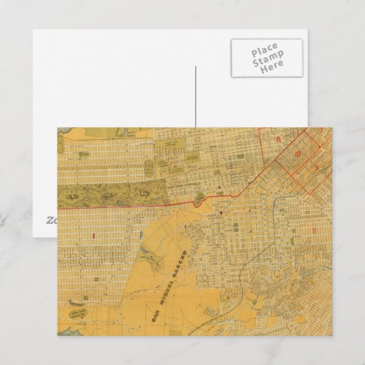 Britton and Rey's Guide map Briefkaart (Voorkant / Achterkant)