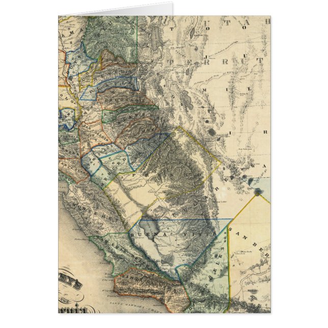 Britton and Rey's Map of California (Voorkant)