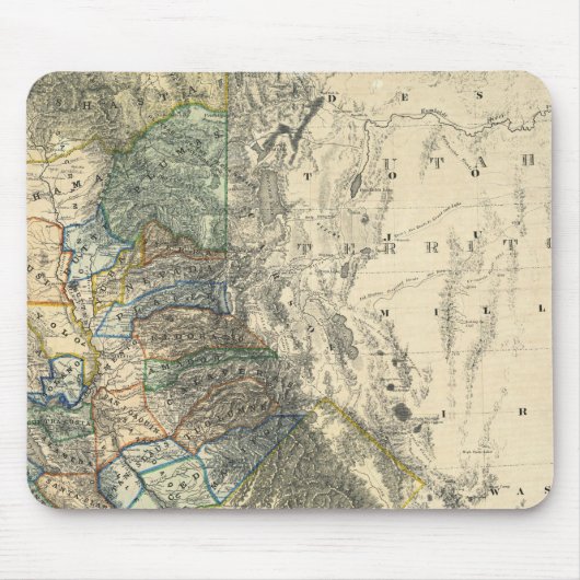 Britton and Rey's Map of California Muismat (Voorkant)