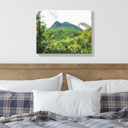 Britton en el-yunque landschap canvas afdruk (Insitu (Slaapkamer))