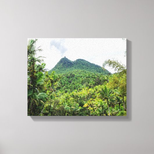Britton en el-yunque landschap canvas afdruk (Voorkant)