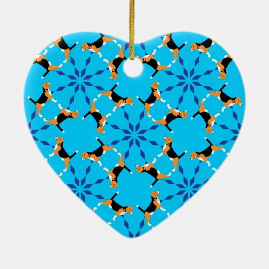 Brittse poedel keramisch ornament (Achterkant)