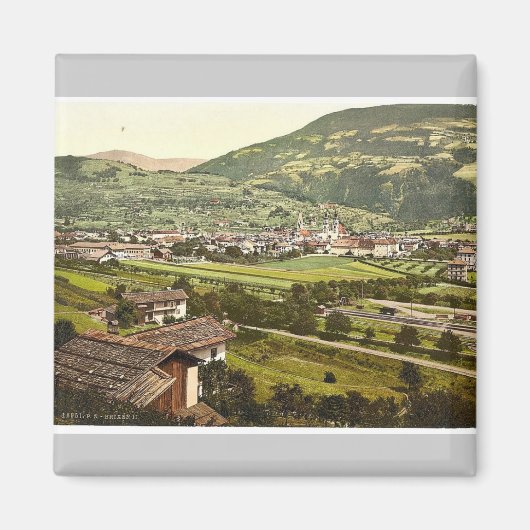 Brixen, II, Tirol, Oostenrijk-Hongarije zeldzame P Magneet (Voorkant)
