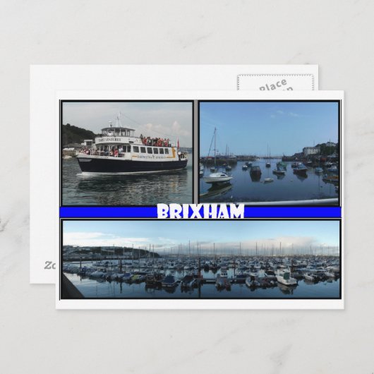 Brixham Devon Briefkaart (Voorkant / Achterkant)
