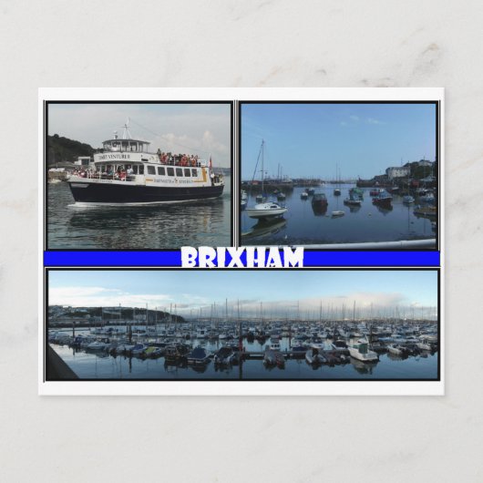 Brixham Devon Briefkaart (Voorkant)