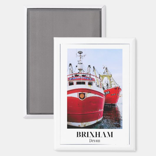 Brixham, Devon, Engeland Magneet (Voorkant / Achterkant)
