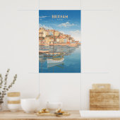 Brixham Devon Kust Reisposter Poster (Keuken)