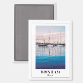 Brixham, Engelse Riviera, Devon, Cornwall Magneet (Voorkant / Achterkant)