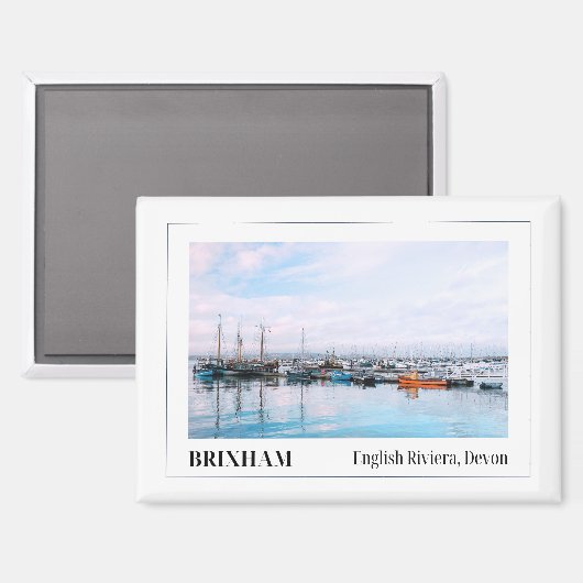 Brixham, Engelse Riviera, Devon Magneet (Voorkant / Achterkant)