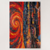 Brixham Harbor: Galerij-editie Solar Vortex Legpuzzel (Verticaal)