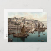 Brixham Harbour, Devon, Engeland c.1895 Briefkaart (Voorkant / Achterkant)