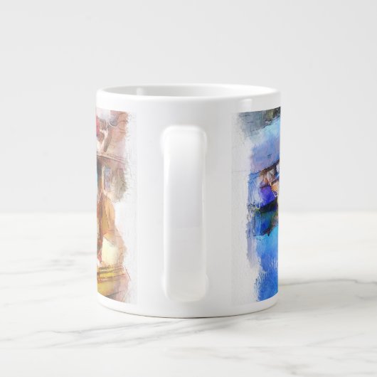 Brixham Harbour Devon UK Grote Koffiekop (Achterkant)