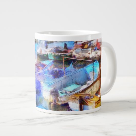 Brixham Harbour Devon UK Grote Koffiekop (Voorkant rechts)