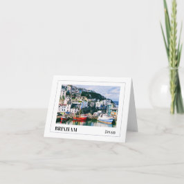 Brixham Harbour, Engelse Riviera, Devon Kaart