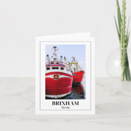 Brixham Harbour, Engelse Riviera, Devon Kaart