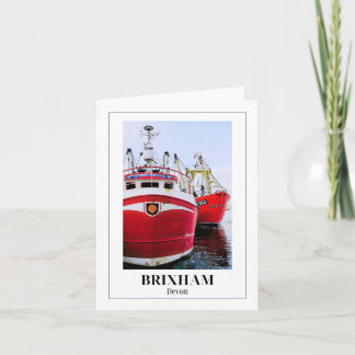 Brixham Harbour, Engelse Riviera, Devon Kaart