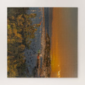 Brixham Harbour op Sunset Legpuzzel (Horizontaal)