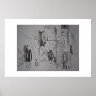 Brixham Harbour Painting Poster