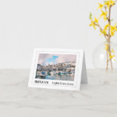 Brixham Haven, Devon Kaart (Gele Bloem)