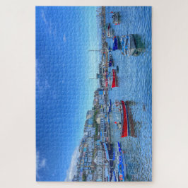 Brixham Haven: Kleurrijke boten & heuvels van Devo Legpuzzel