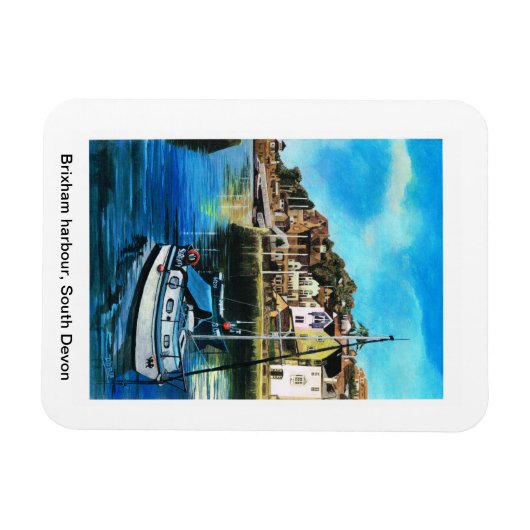 Brixham haven, South Devon Koelkast magneet (Horizontaal)