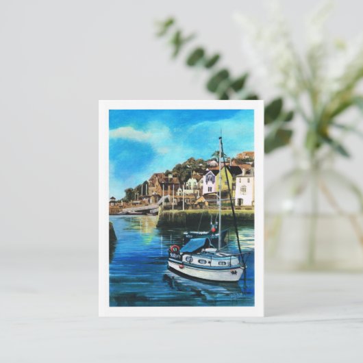 Brixham-haven, Zuid-Devon Briefkaart (Staand voorkant)