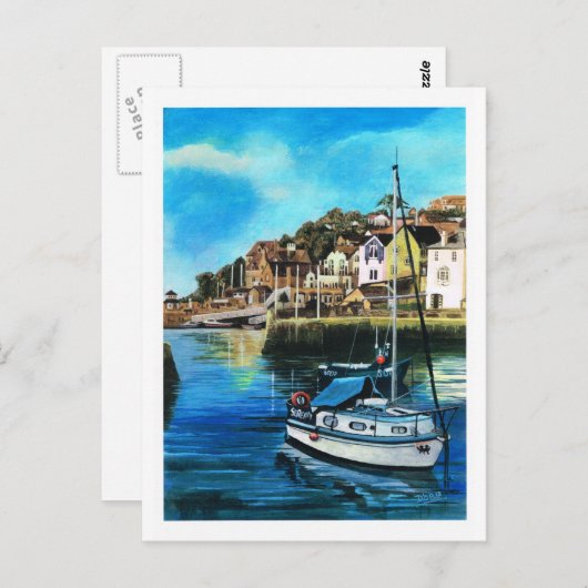 Brixham-haven, Zuid-Devon Briefkaart (Voorkant / Achterkant)