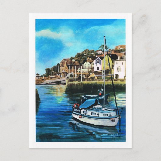 Brixham-haven, Zuid-Devon Briefkaart (Voorkant)