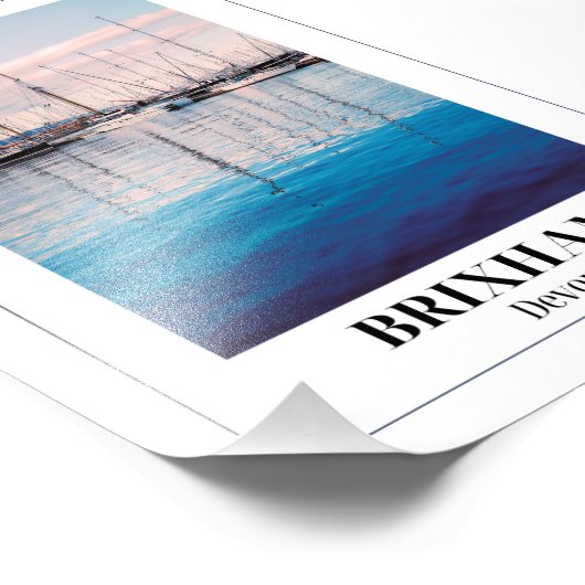 Brixham Marina, Engelse Riviera, Devon Foto Afdruk (Hoek)