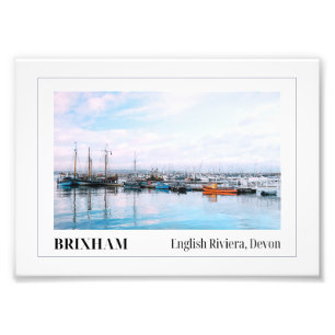 Brixham Marina, Engelse Riviera, Devon Foto Afdruk